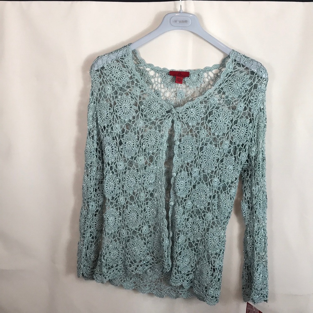 Mint green cardigan